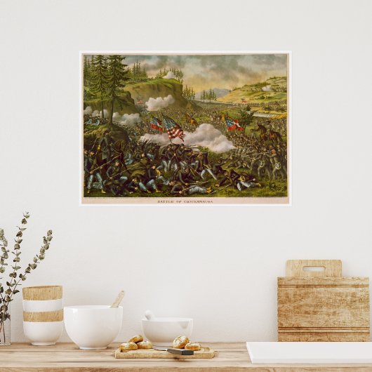 Kurz & AllisonによるChickamaugaの内戦 ポスター (キッチン)