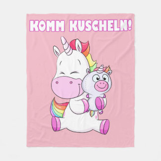 Kuschel Einhorn Decke フリースブランケット