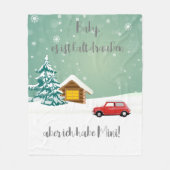 Kuscheldecke Mini Cooper Fleecedecke Decke フリースブランケット (正面)