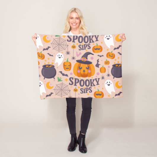 Kuschelige Baby-Fleecedecke – Halloween Design  フリースブランケット (インサイチュ)