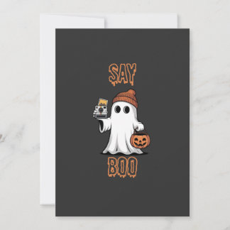 Kuscheliger Halloween Geist Kamera 招待状