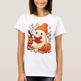 Kuscheliger Herbstgeist beim Lesen Tシャツ