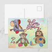 Kuscheltiere Postkarte ポストカード (正面/裏面)