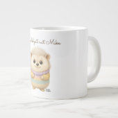 Kuschelzeit Igel mit Name ジャンボコーヒーマグカップ (正面右)
