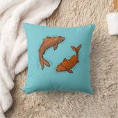 Kussen met zwemmende karpers クッション (ブランケット)