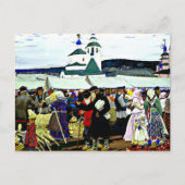 Kustodiev - At the Fair ポストカード (正面)