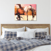 Kutch 1996のdsuとRann キャンバスプリント (インサイチュ (寝室))