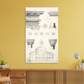 Kutciukの断面と建築詳細 キャンバスプリント (インサイチュ (リビング))