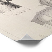 Kutciukの断面と建築詳細 ポスター (角)