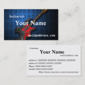 KuuMa Guitar 2 名刺 (正面/裏面)