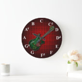 KuuMa Guitar Clock ラージ壁時計 (ホーム)