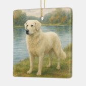 Kuvasz セラミックオーナメント (左)