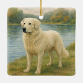 Kuvasz セラミックオーナメント (裏面)