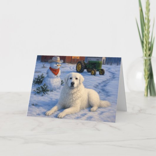 Kuvasz Holiday Card シーズンカード (正面)