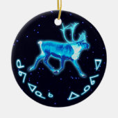 Kuvianak Innovia - Blue Caribou (Reindeer) セラミックオーナメント (正面)