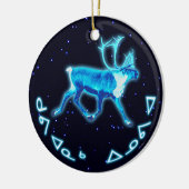Kuvianak Innovia - Blue Caribou (Reindeer) セラミックオーナメント (左)