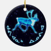 Kuvianak Innovia - Blue Caribou (Reindeer) セラミックオーナメント (裏面)