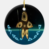 Kuvianak Innovia - Fractal Inuit Hunter セラミックオーナメント (裏面)