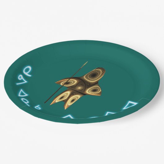 Kuvianak Innovia - Fractal Inuit Hunter ペーパープレート (アングル)