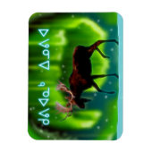 Kuvianak Innovia - Northern Lightsムース マグネット (縦)