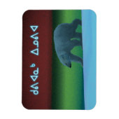 Kuvianak Innovia - Polar Lights Polar Bear マグネット (縦)