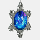 Kuvianak Innovia - Qaanaaq – ノーザンライト スノーフレークピューターオーナメント (左)