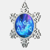 Kuvianak Innovia - Qaanaaq – ノーザンライト スノーフレークピューターオーナメント (右)