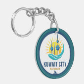 Kuwait City Kuwait Middle East キーホルダー (正面左)