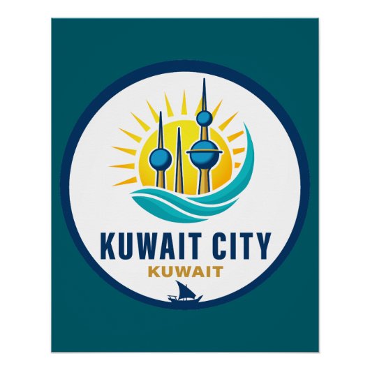 Kuwait City Kuwait Middle East ポスター (正面)