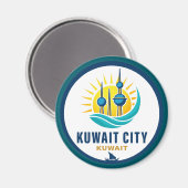 Kuwait City Kuwait Middle East マグネット (正面/裏面)