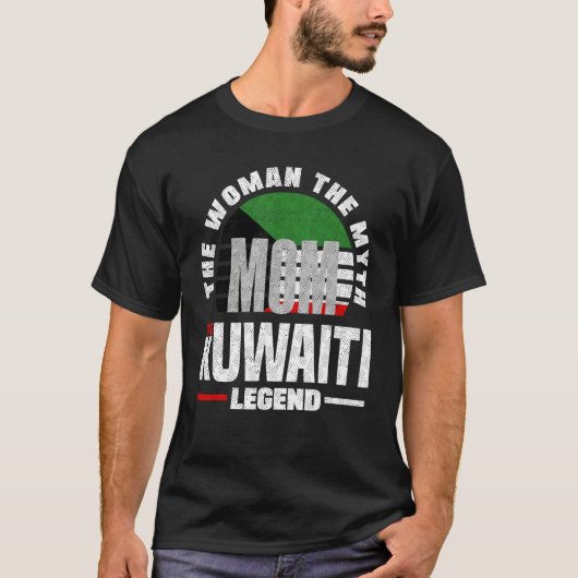 Kuwaiti Kuwait Kuwaiti Flag Mothers Day Tシャツ (正面)