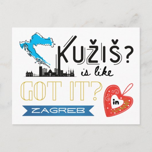 Kužiš? Zagreb Croatia ポストカード (正面)