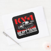 KV-1ソ連重戦車 スクエアシール (封筒)