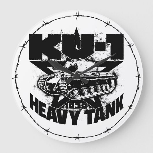 KV-1大時計アクリル時計 ラージ壁時計 (正面)