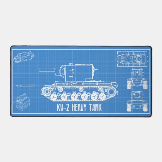 KV-2タンク デスクマット (正面)