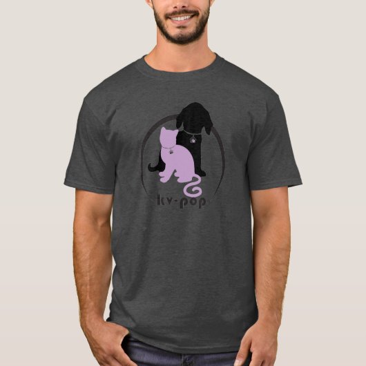 KV-POPのカスタムなTシャツ(暗い) Tシャツ (正面)