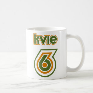 KVIEのレトロのマグの70年代のロゴ コーヒーマグカップ