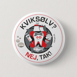 "Kviksølvか。 Nej、ターク!" ピンかボタン 缶バッジ