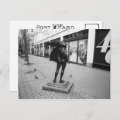 Kvinneaktとハトのはがき インビテーションポストカード (正面/裏面)