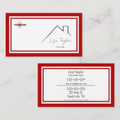 KWカラーズダブルレッド名刺 名刺 (正面/裏面)