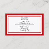 KWカラーズダブルレッド名刺 名刺 (裏面)