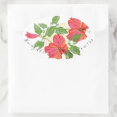 Kwajフラワーシール 楕円形シール (バッグ)