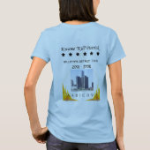 Kwameの漢字のTシャツ(女性) Tシャツ (裏面)