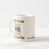 Kwame -私によっては法律が戦いました コーヒーマグカップ (正面左)