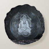 Kwan Yin Goddess of Compassion Pillow ラウンドクッション (裏面)