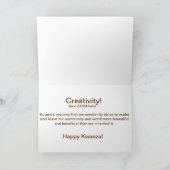 KWANZA -挨拶状 シーズンカード (内部)