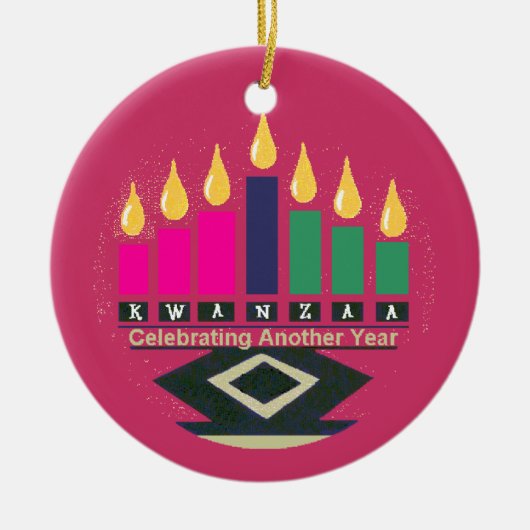 Kwanzaaのオーナメント セラミックオーナメント (正面)