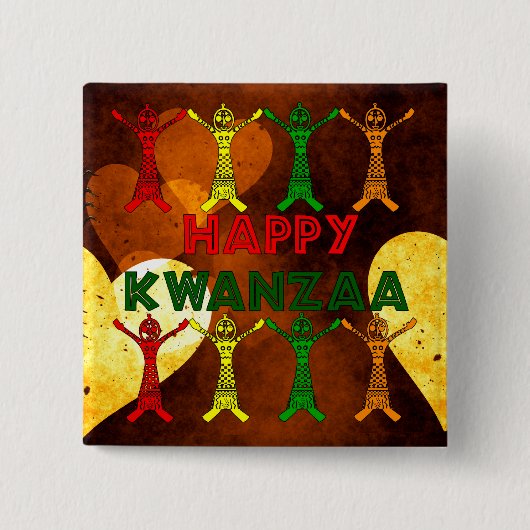Kwanzaaのダンサー 缶バッジ (正面)