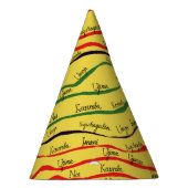 Kwanzaaの休日パターン パーティーハット (右)