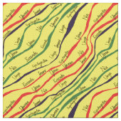 Kwanzaaの休日パターン ファブリック (クローズアップ)